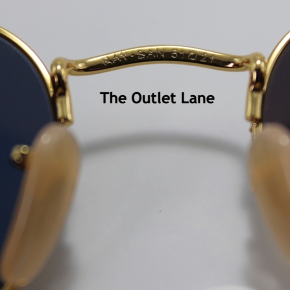 Model Display RayBan Hexagonal Gradient Brown RB3548N Gold Frame - Picture 11 of 16